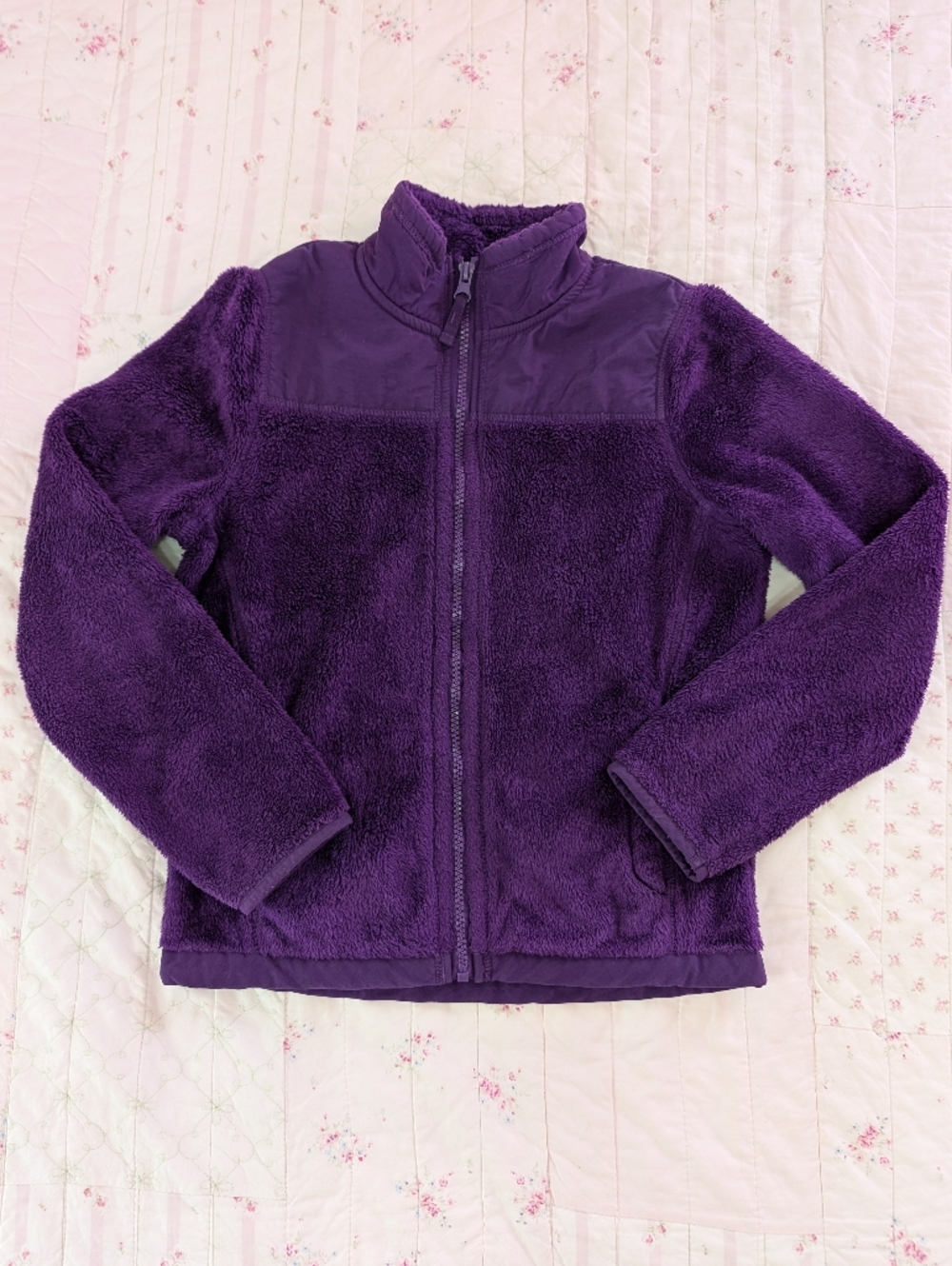Plush Purple Full-Zip Fleece Jacket
